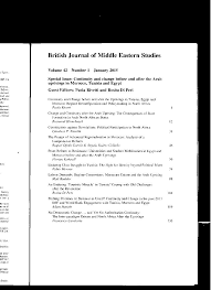 Pdf Continuity And Change Before And After The Uprisings In Tunisia Egypt And Morocco Regime Reconfiguration And Policymaking In North Africa