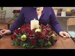 How To Design Christmas Candle Centerpieces Youtube