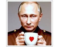 Anti Vladimir Putin BUMPER STICKER or MAGNET 3" X 11.5" (shows Putin With  Mustache)