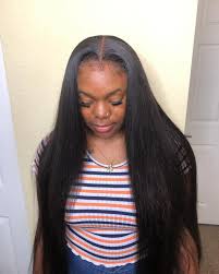 Krowned By Kd On Instagram Closure Sew In No Hair Or Edges Left Out 100 Sewn No Glue 30 Inches Swip Sew In Curls Straight Hairstyles Hair Videos