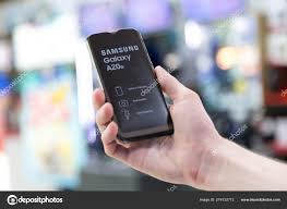 New Samsung Galaxy A20e shown in hand ...