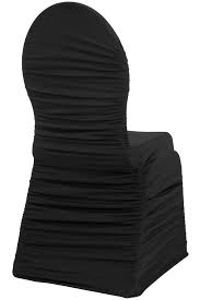 Ruched Fashion Spandex Banquet Chair Cover Black Banquet Chair Covers Spandex Chair Covers Fashion