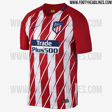 Atletico madrid (club atlético de madrid) 2018/19 kits for dream league soccer 2018, and the package includes complete with home kits, away and third. The New Atletico Madrid 2017 2018 Home Jersey Introduces A Unique New Design Including The Brand New Club L Football Jersey Shirt Football Kits Football Shirts