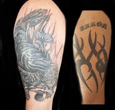 Tattoos to cover scars on stomach. Tattoo Covers The Wolves Den The Wolves Den