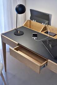 The Axel Desks Present Day Design Is Bold And Refined Its Contemporary Look Fits Perfectly In Any Work Space Office Desk Designs Modern Wood Desk Desk Design