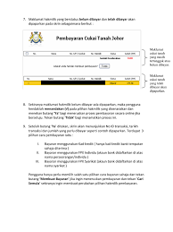 Duduk di bawah mbjb, mbip, mp muar, mp kluang, dan mb pontian. Semak Cukai Tanah Johor