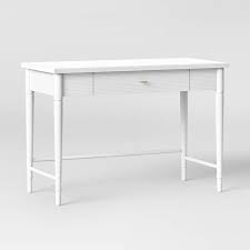 Cambridge Wood Writing Desk With Drawers White Threshold In 2020 Writing Desk With Drawers Desk With Drawers Wood Writing Desk