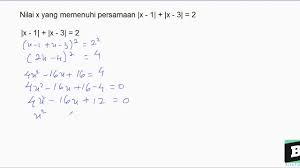 Check spelling or type a new query. Nilai X Yang Memenuhi Persamaan X 1 X 3 2 Youtube