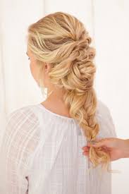 Use your hair texture and a little bit of bumble and bumble thickening. 10 Perfect Wedding Day Hairstyles