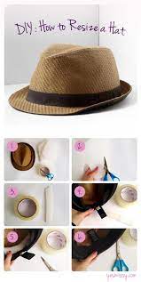 Diy How To Resize A Hat For A Perfect Fit Yesmissy Summer Diy Hats Diy Fashion
