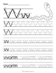 Free Printable Tracing Letter W Worksheet Letter Tracing Printables Letter W Worksheets Letter Worksheets For Preschool