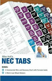 details about mike holts nec tabs color coded with ohms