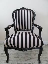 Black And White Striped Vanity Chair Want Lyla Roze Black White Stripe Monochrome French By Lylaroze Chic Furniture Shabby Chic Living Room White Armchair