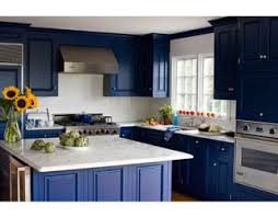 kitchen decor blue and white kitchen