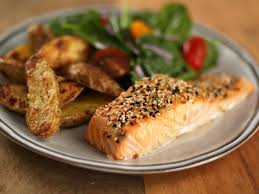 Everything Bagel Roasted Salmon Recipe Myrecipes