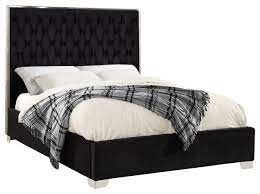 Easy assembly, no tools required compatible with adjustable bases weight capacity: In Stock Lexi Velvet Bed Contemporary Platform Beds By Meridian Furniture Houzz