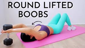 ROUND LIFTED BREASTS 3 WEEK CHALLENGE, intense chest workout with dumbbells  - YouTube