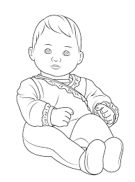 Colouring for all printable coloring book pages unique baby coloring click the download button to find out the full image of baby coloring pictures free, and. American Girl Bitty Baby Coloring Page Free Printable Coloring Pages For Kids