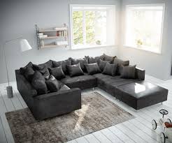 Wohnlandschaft Clovis Anthrazit Antik Optik Modular Hocker Armlehne Mobel Sofas Wohnlandschaften Wohnen Modul Sofa Modulares Ecksofa