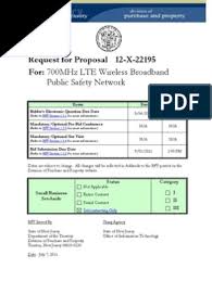 How much does fabfitfun cost? Lte Rfp Pdf Request For Proposal National Telecommunications And Information Administration