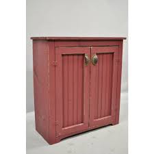 vintage red painted primitive rustic