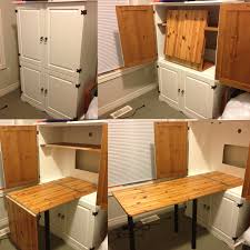 Sewing Armoire Idea For Fold Out Table Perfect For My Crafts And Knitting Too Craft Armoire Craft Room Design Armoire Diy