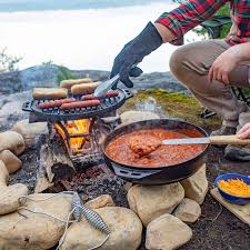 Cast Iron Cook It All Lodge Cast Iron In 2020 Fire Cooking Camping Food Cooking