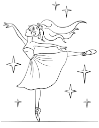 Beautiful Ballerina Coloring Page Ballerina Coloring Pages Dance Coloring Pages Coloring Pages For Girls