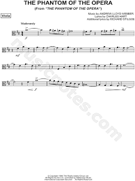 The Phantom Of The Opera From The Phantom Of The Opera Sheet Music In B Minor Download Print Sheet Music Violin Sheet Music Violin Music