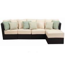 Shop Foremost Casual 5 Piece Tremblay Aluminum Cushioned Patio Sectional Furniture Set With Otto Sectional Patio Furniture Patio Furniture Fire Patio Sectional