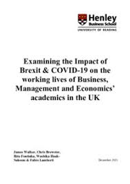 Examining the impact of Brexit & COVID-19
