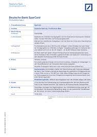 Anbieter deutsche bank ag, frankfurt am main 3. Https Www Deutsche Bank De Dam Deutschebank De Shared Pdf Pk Konto Karten Sparcard Pib Pdf
