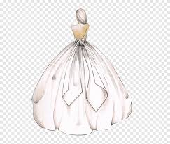 Welches brautkleid passt zu meinem sternzeichen? Frau Tragt Weisse Ballkleid Illustration Kleidermode Illustrationsskizze Braut Zeichnen Braut Zeichnung Png Pngegg