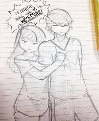 Easy anime drawings creating a vector anime character in adobe easy. Anime Couple Drawing At Paintingvalley Com Explore Collection Of Anime Couple Drawing