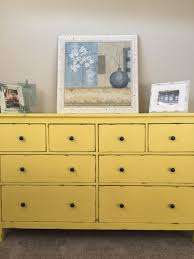 Rustoleum Chalk Paint Refurbished Ikea Hemnes Dresser Painted Furniture Colors Distressed Wood Furniture Yellow Furniture