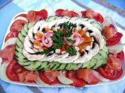 Presentation De Plats De Crudites Presentation Salade Plat Recette Buffet Froid
