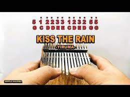 Yiruma Kiss The Rain Kalimba Easy Practice Youtube Rain Music Kissing In The Rain Going To Rain