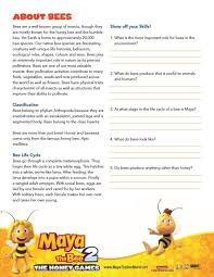 Bee Facts Worksheet Free Printable Bee Facts Worksheets Free Bee Movie
