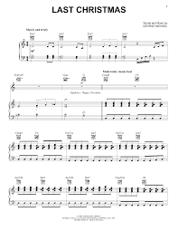 Wham Last Christmas Sheet Music Download Pdf Score 187040