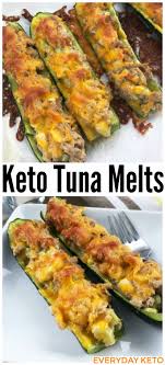 How To Make Keto Tuna Melt On Zucchini This Easy Keto Appetizer Tastes Amazing Warm Out Of The Oven Ketotunamel Keto Diet Recipes Keto Recipes Easy Recipes