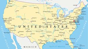 Mapa Politico De Estados Unidos Con Nombres En 2020 Mapa De Estados Unidos Mapas De Carreteras Estados Unidos