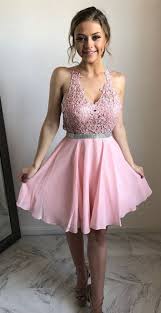 Princess V Neck Short Pink Homecoming Dress Homecoming Dresses Short Homecoming Dresses Pink Homecoming Dress
