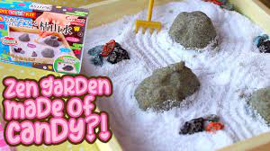Making A Japanese Zen Garden Diy Candy Kit And Eating It Tofu Cute Tv Youtube