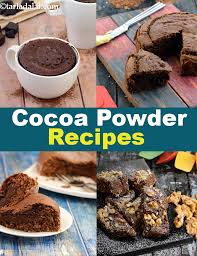 · chocolate chia pudding is a healthy dessert made with chia seeds, milk, cocoa powder and maple syrup. 327 Cocoa Powder Recipes Cocoa Powder In Indian Sweets