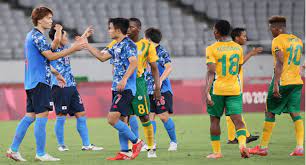 Takefusa kubo scores the only goal of the game to give japan victory over south africa in their opening group a match of the men's football at tokyo 2020. D Ak9nrptwtldm
