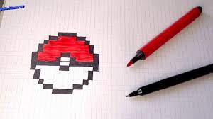 Pokebola Desenho Em Papel Quadriculado Passo A Passo Youtube