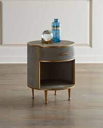 Choose from contactless same day delivery, drive up and more. Round Faux Shagreen Night Stand Curved Bedside Table Bedroom Night Stands Round Nightstand