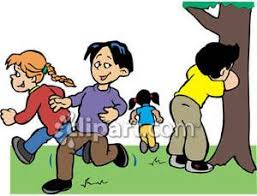 Hide And Go Seek Is A Children S Game In Which A Number Of Players Conceal Themselves In The Environment To B Childrens Games Games For Kids Playground Games
