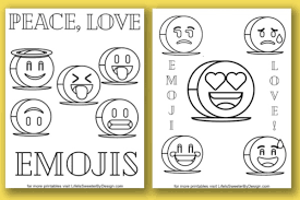 Each printable highlights a word that starts. Free Emoji Coloring Pages Life Is Sweeter By Design