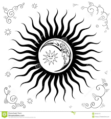 Vintage Sun And Moon Hand Drawn Vector Illustrations Sun Illustration Moon Illustration